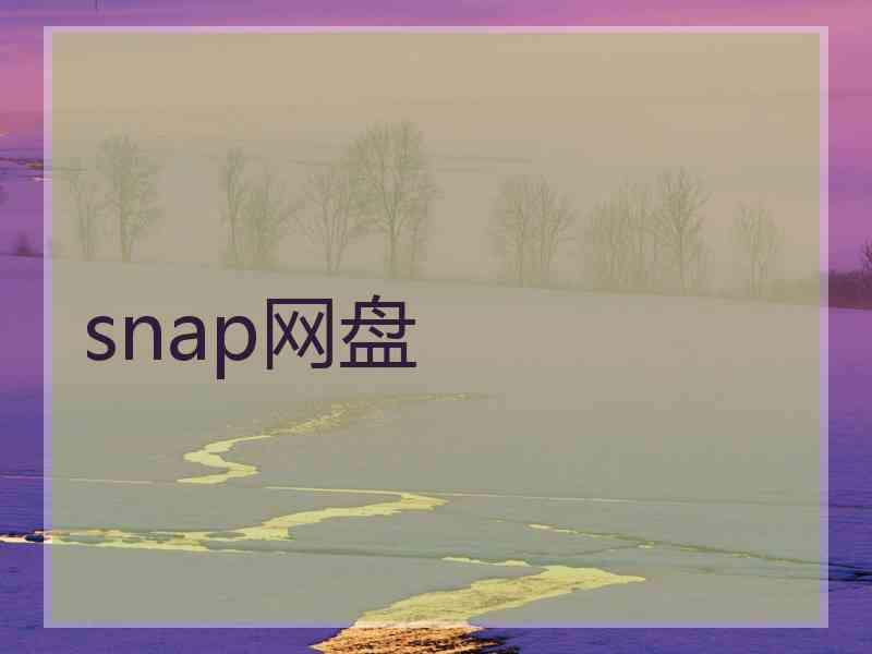 snap网盘