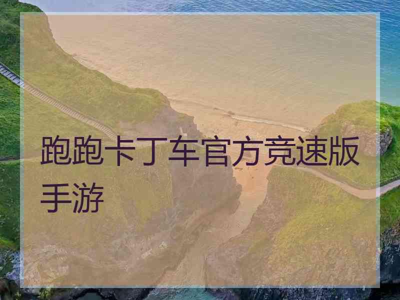 跑跑卡丁车官方竞速版手游