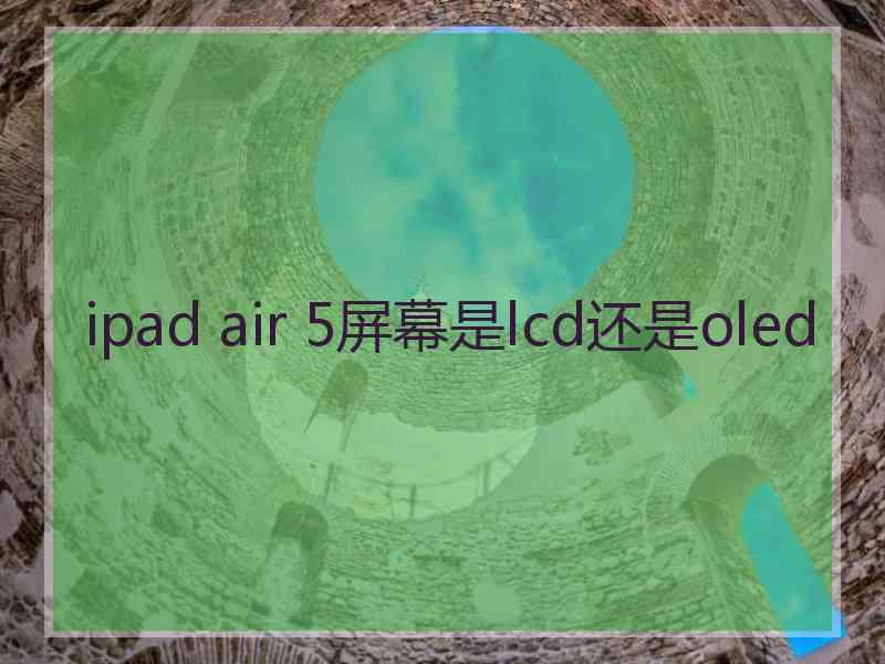 ipad air 5屏幕是lcd还是oled