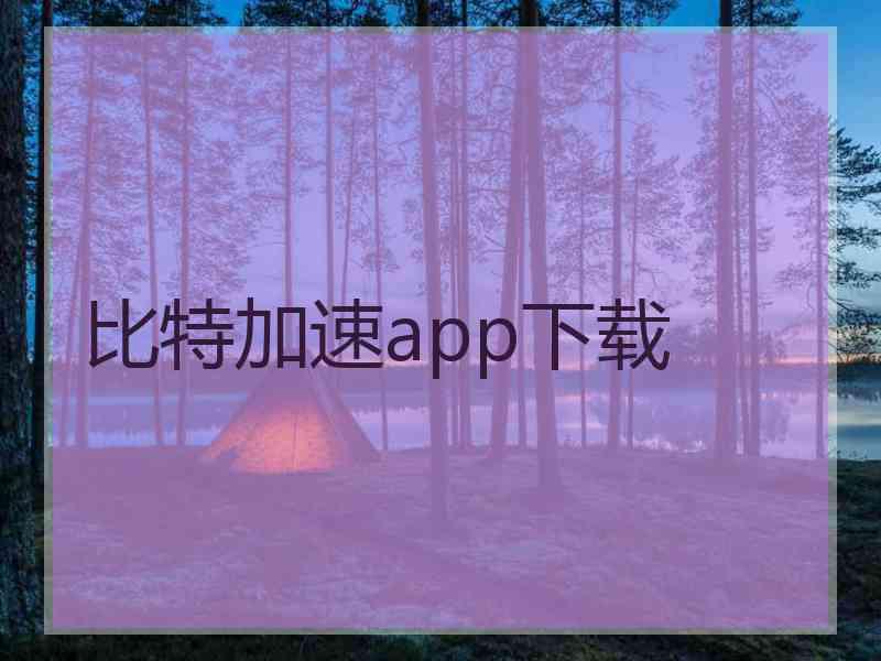 比特加速app下载