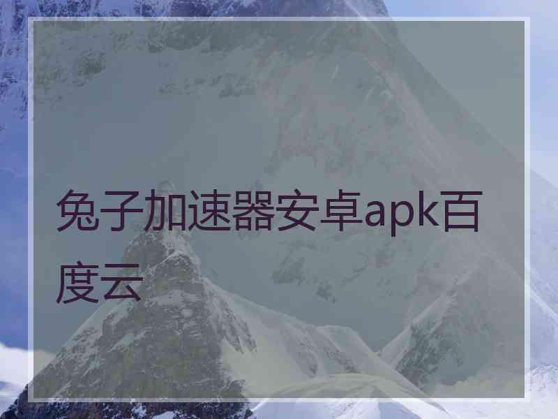 兔子加速器安卓apk百度云