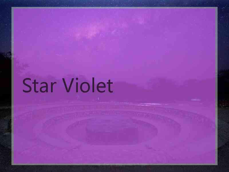 Star Violet