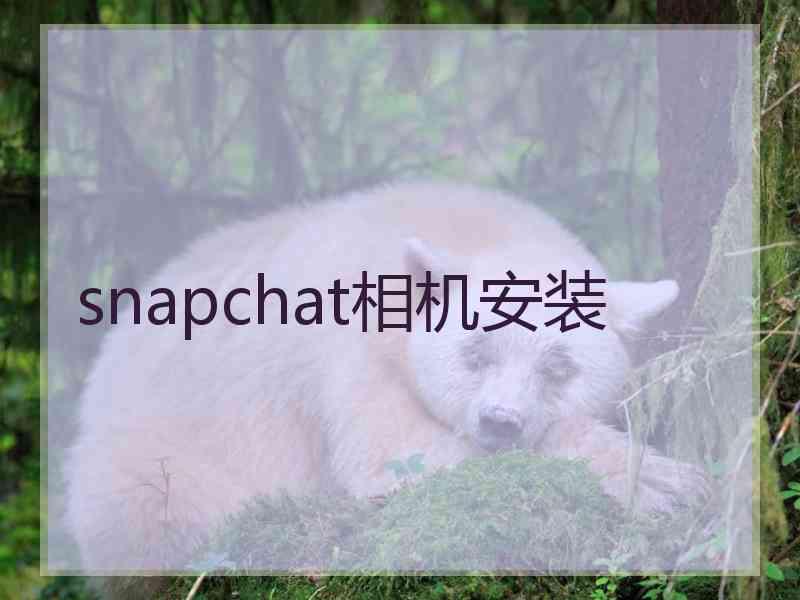 snapchat相机安装