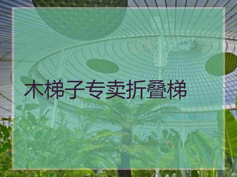 木梯子专卖折叠梯