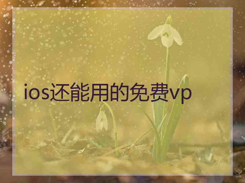 ios还能用的免费vp