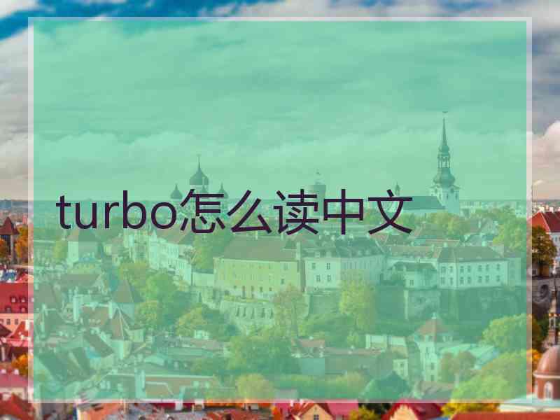 turbo怎么读中文