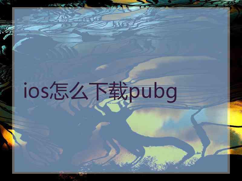 ios怎么下载pubg