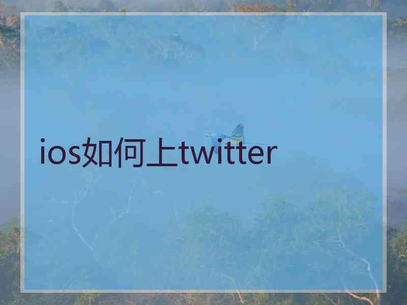 ios如何上twitter