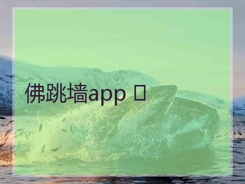 佛跳墙app 	