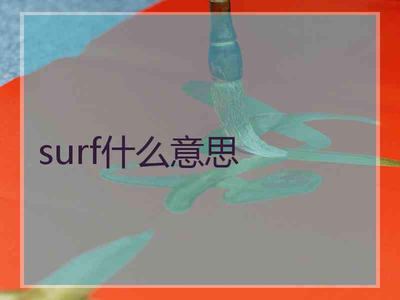 surf什么意思