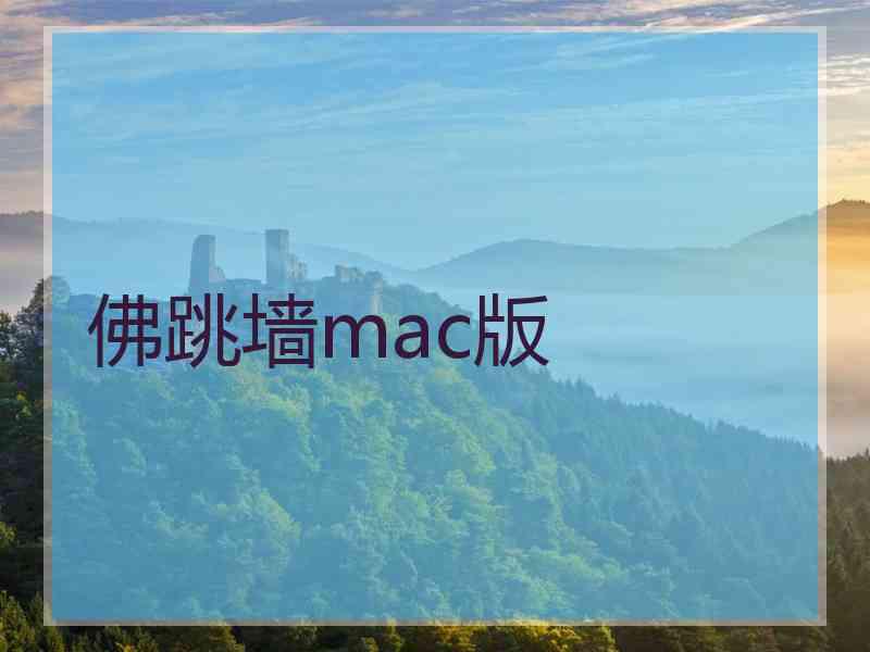 佛跳墙mac版