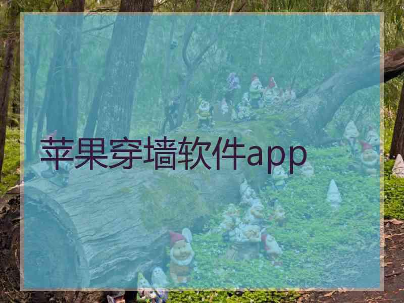 苹果穿墙软件app