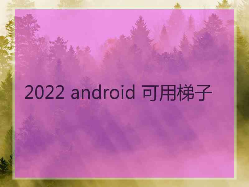 2022 android 可用梯子