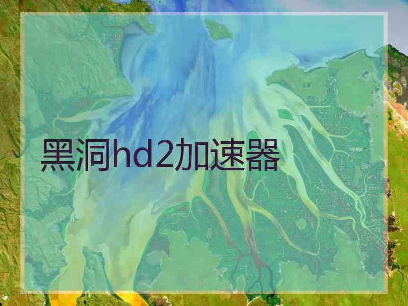 黑洞hd2加速器