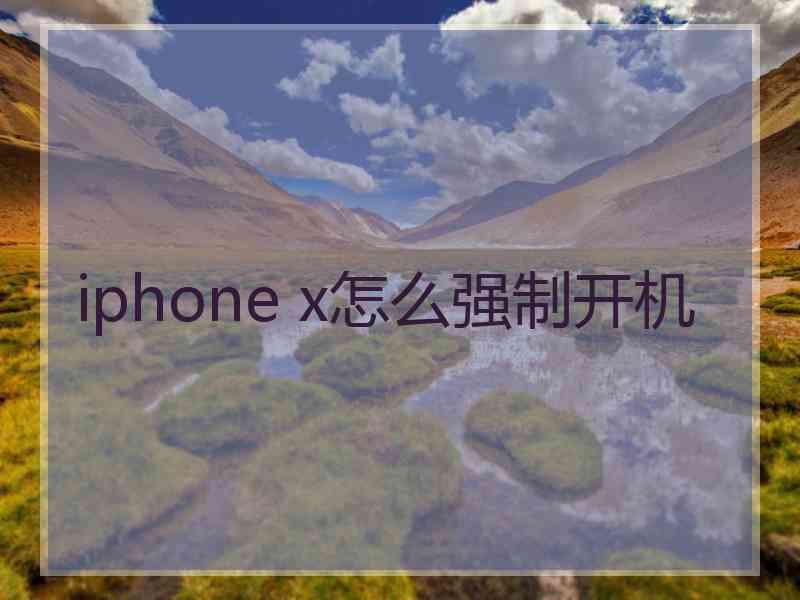 iphone x怎么强制开机