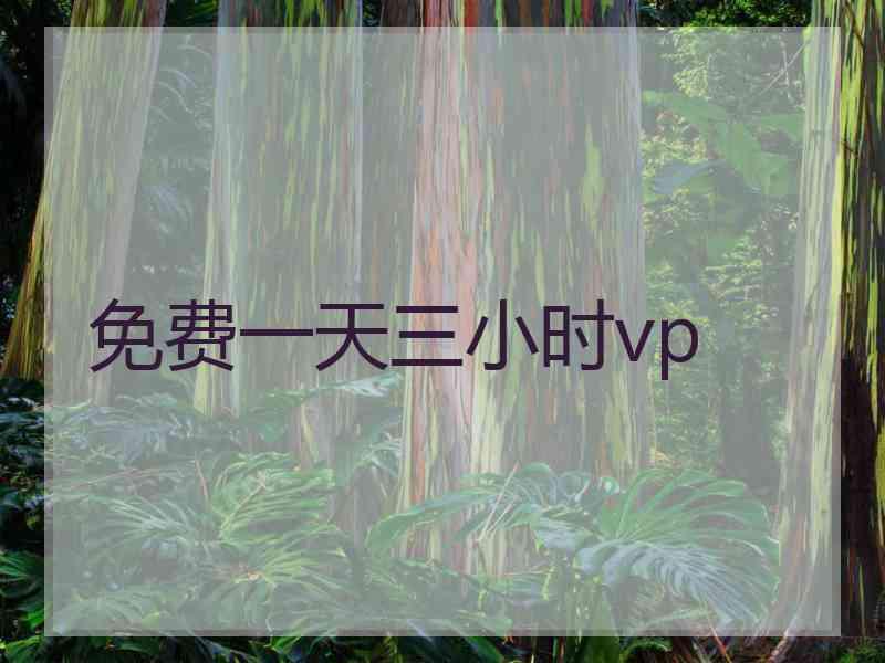 免费一天三小时vp