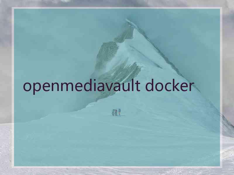 openmediavault docker