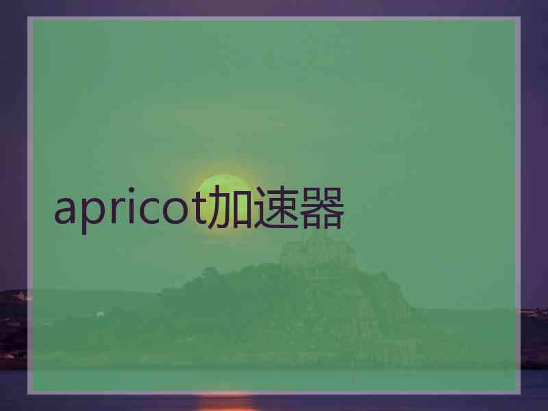 apricot加速器