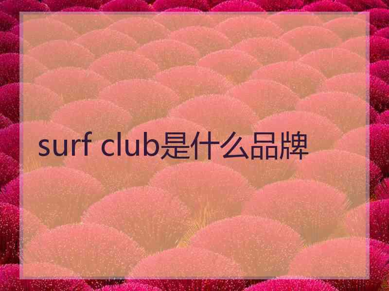 surf club是什么品牌