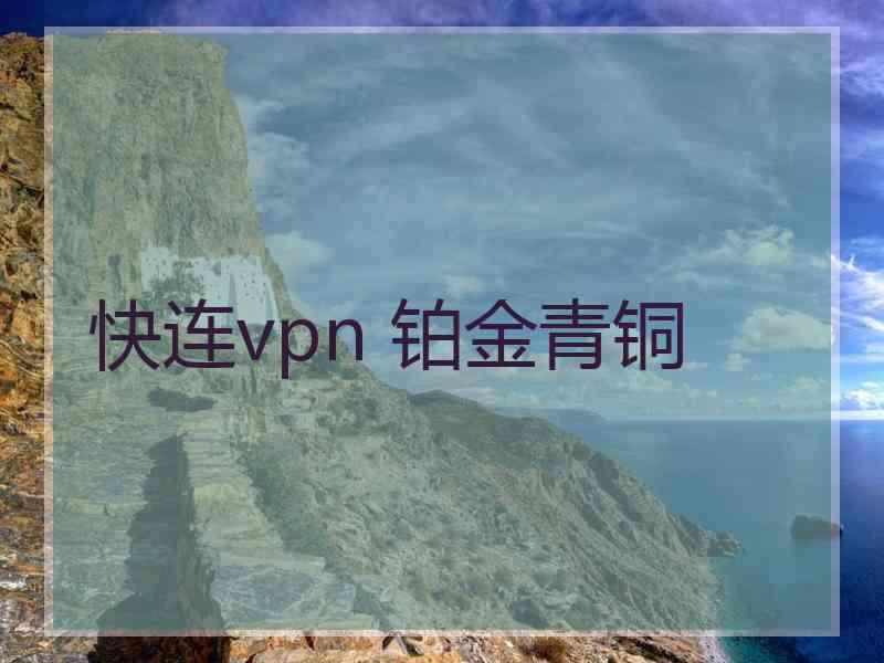 快连vpn 铂金青铜