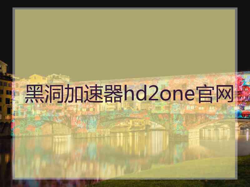 黑洞加速器hd2one官网