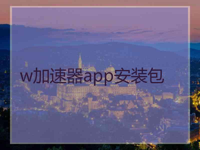 w加速器app安装包