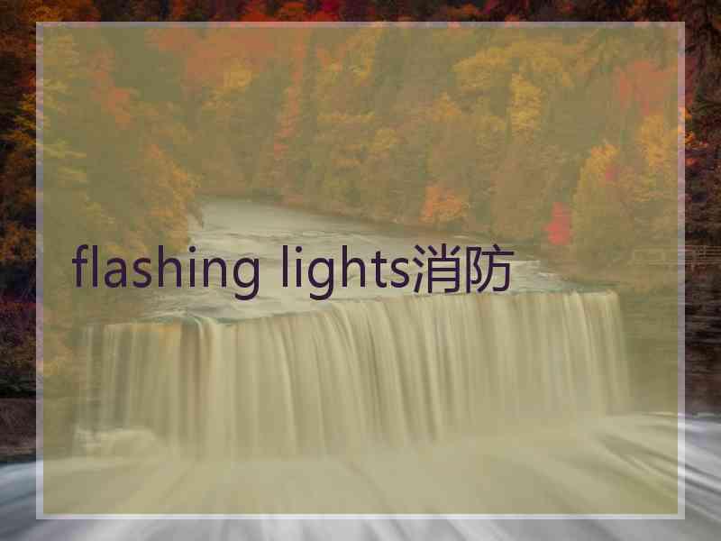 flashing lights消防