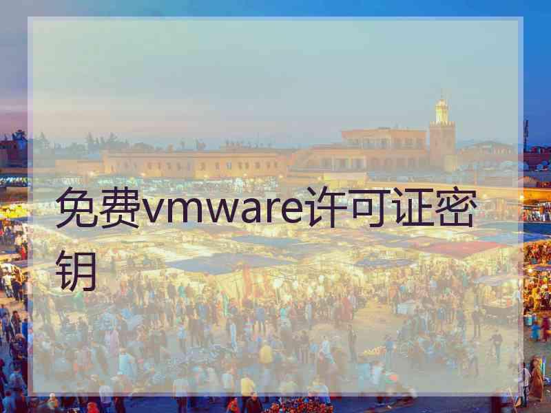 免费vmware许可证密钥