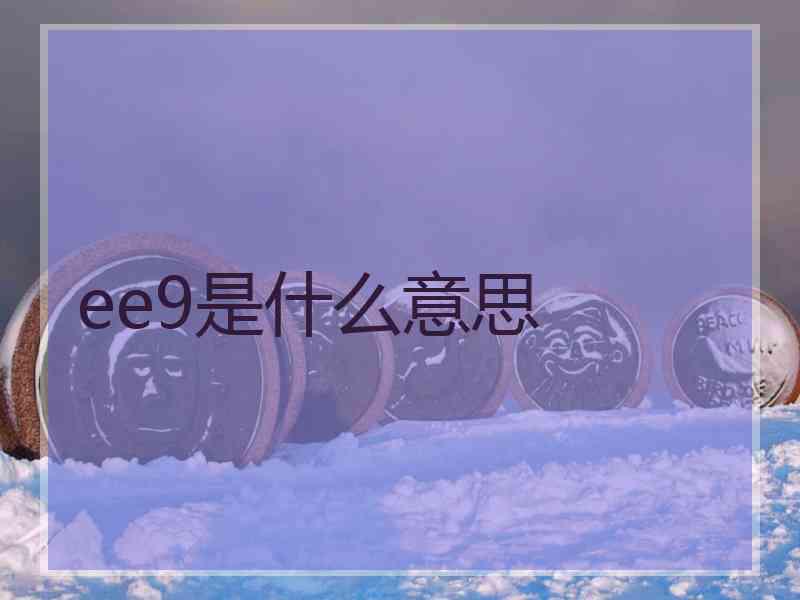 ee9是什么意思