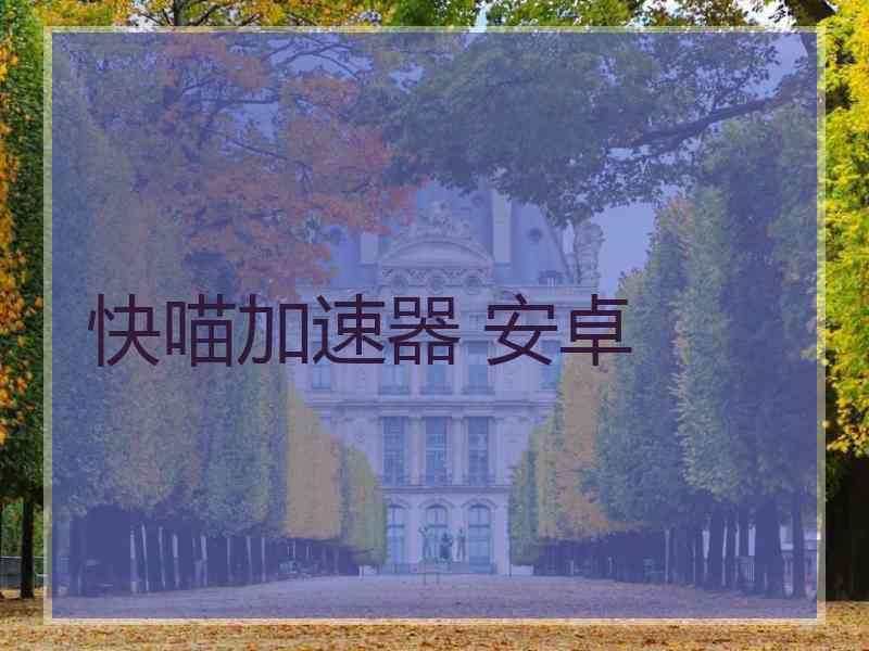 快喵加速器 安卓