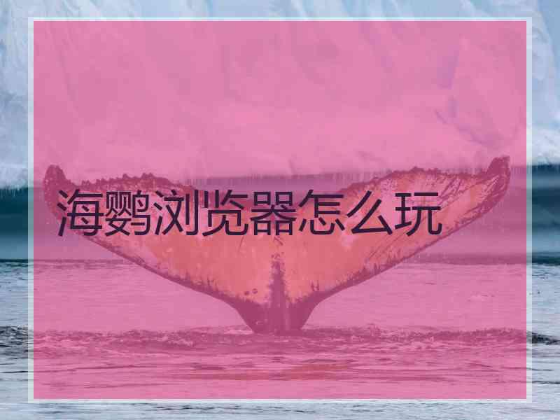 海鹦浏览器怎么玩