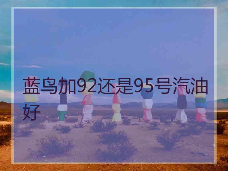 蓝鸟加92还是95号汽油好