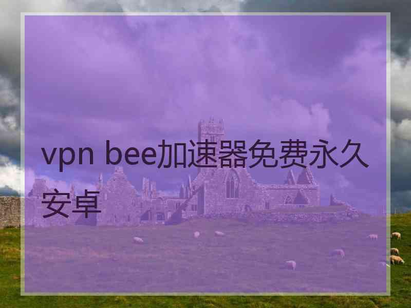 vpn bee加速器免费永久安卓