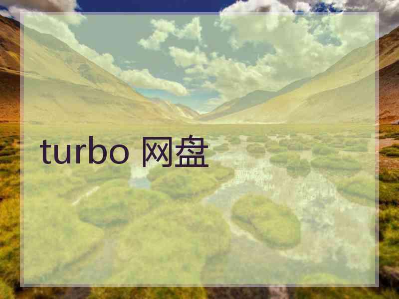 turbo 网盘