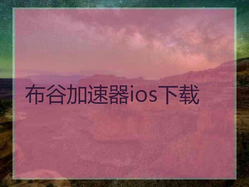 布谷加速器ios下载