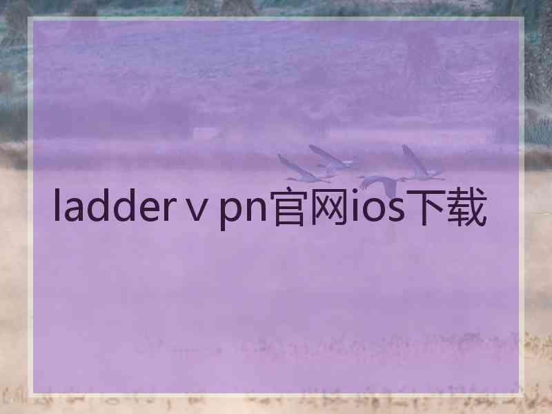 ladderⅴpn官网ios下载