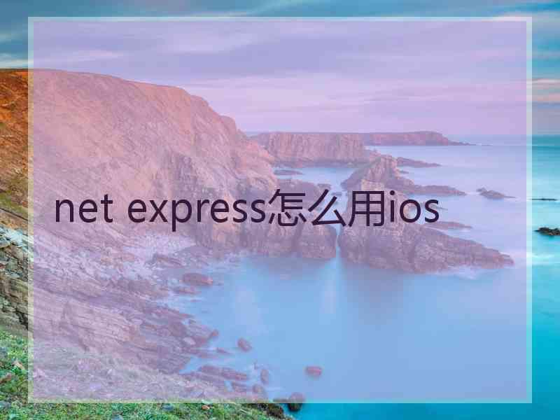 net express怎么用ios