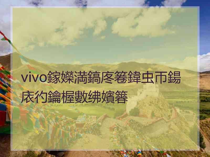 vivo鎵嬫満鎬庝箞鍏虫帀鍚庡彴鑰楃數绋嬪簭