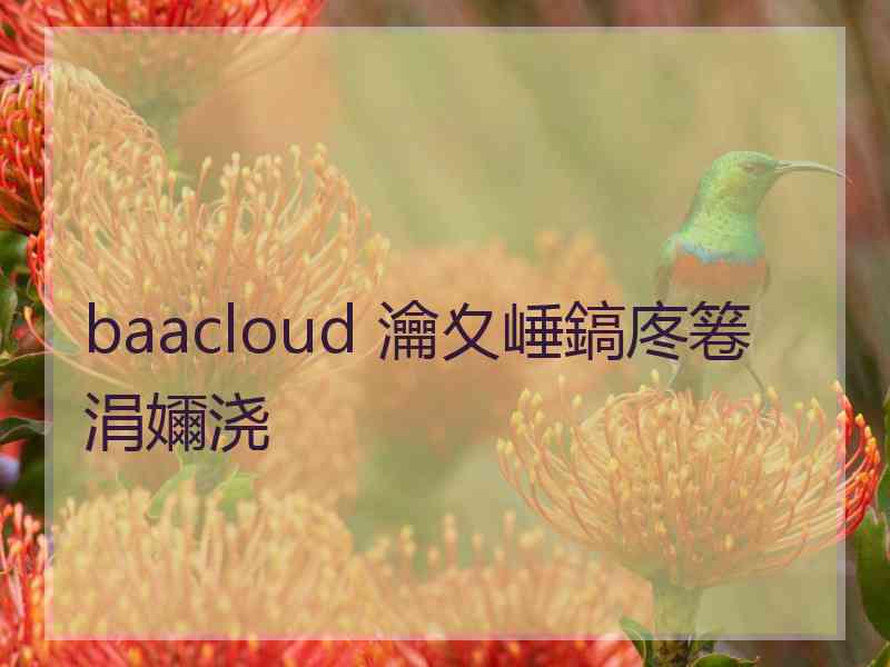 baacloud 瀹夊崜鎬庝箞涓嬭浇