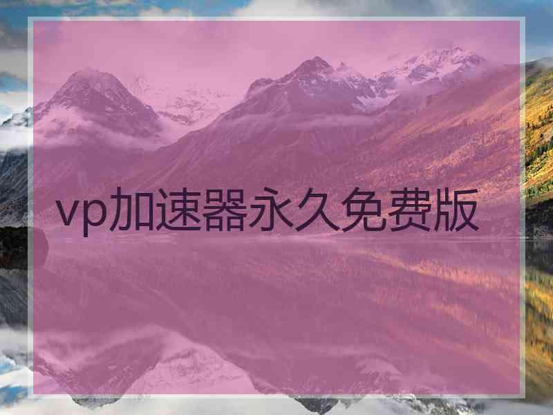 vp加速器永久免费版