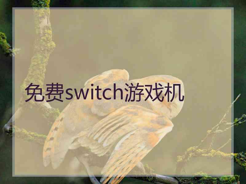 免费switch游戏机