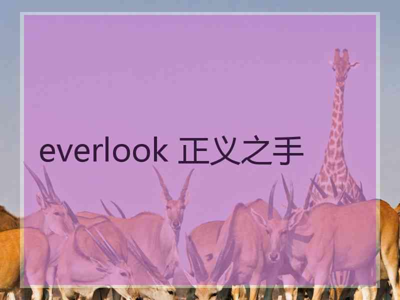 everlook 正义之手