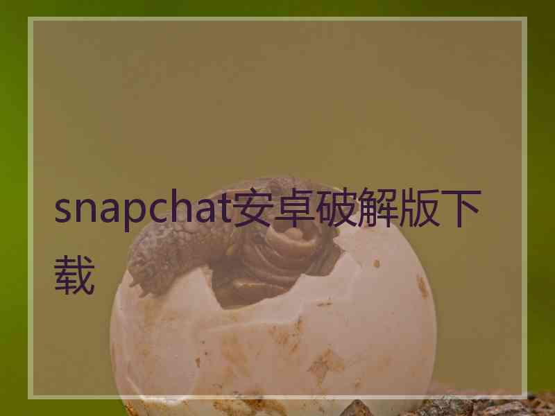 snapchat安卓破解版下载