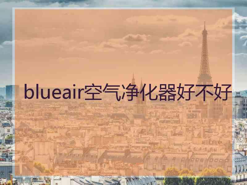 blueair空气净化器好不好