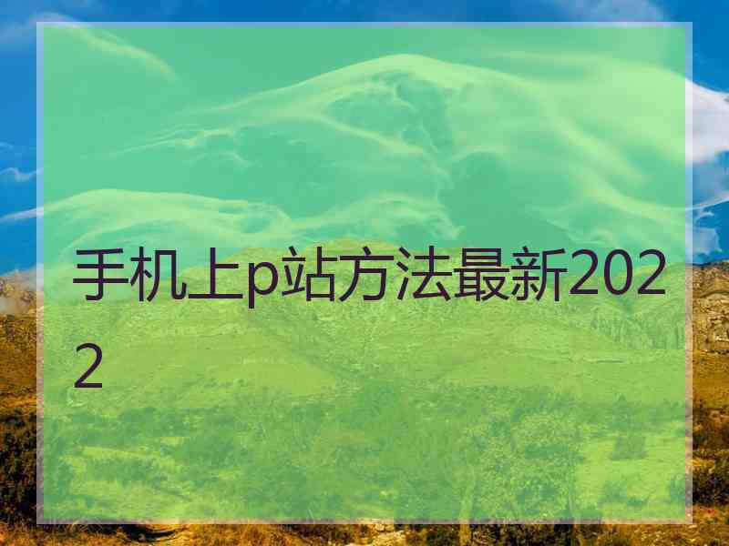 手机上p站方法最新2022