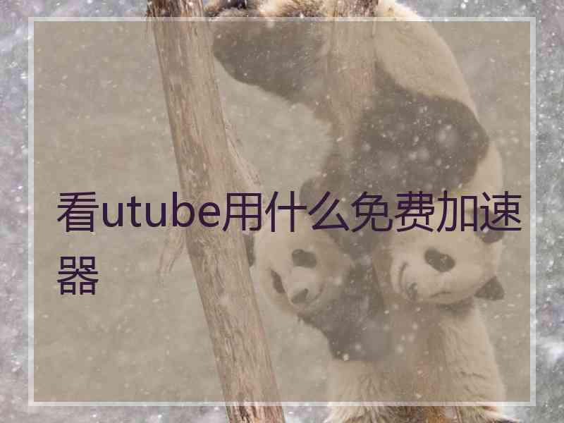 看utube用什么免费加速器