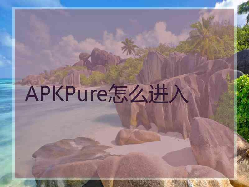 APKPure怎么进入