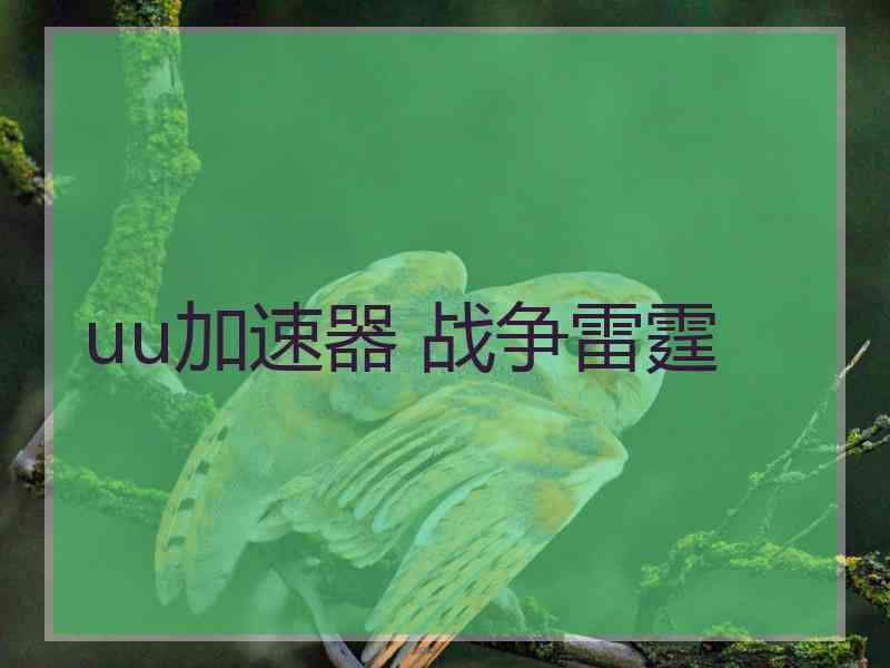 uu加速器 战争雷霆