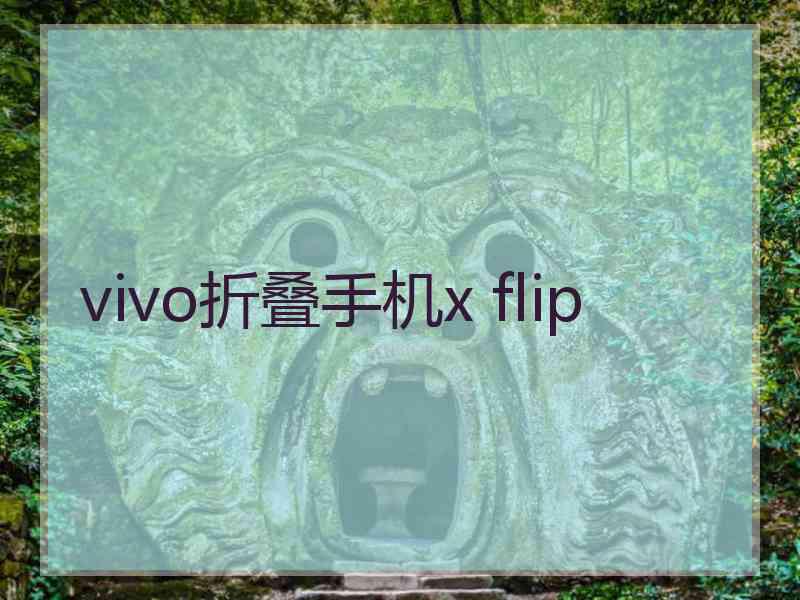 vivo折叠手机x flip