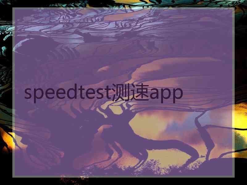 speedtest测速app